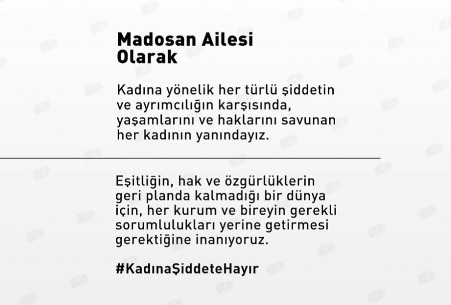 Madosan stands against violence and discrimination towards women.