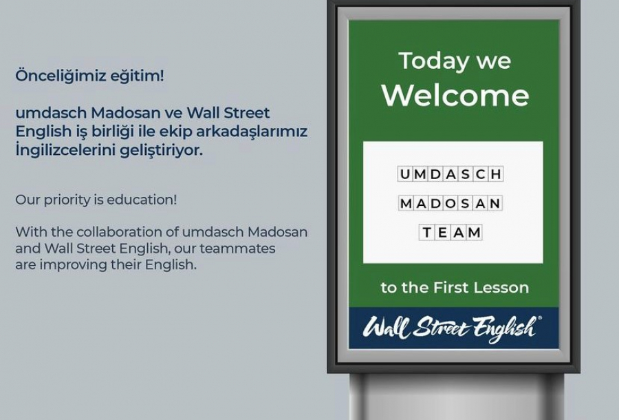 umdasch Madosan team in an English session with Bursa Wall Street English.