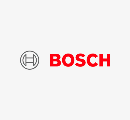 Recognizable Bosch logo, emblem of superior German engineering and technology