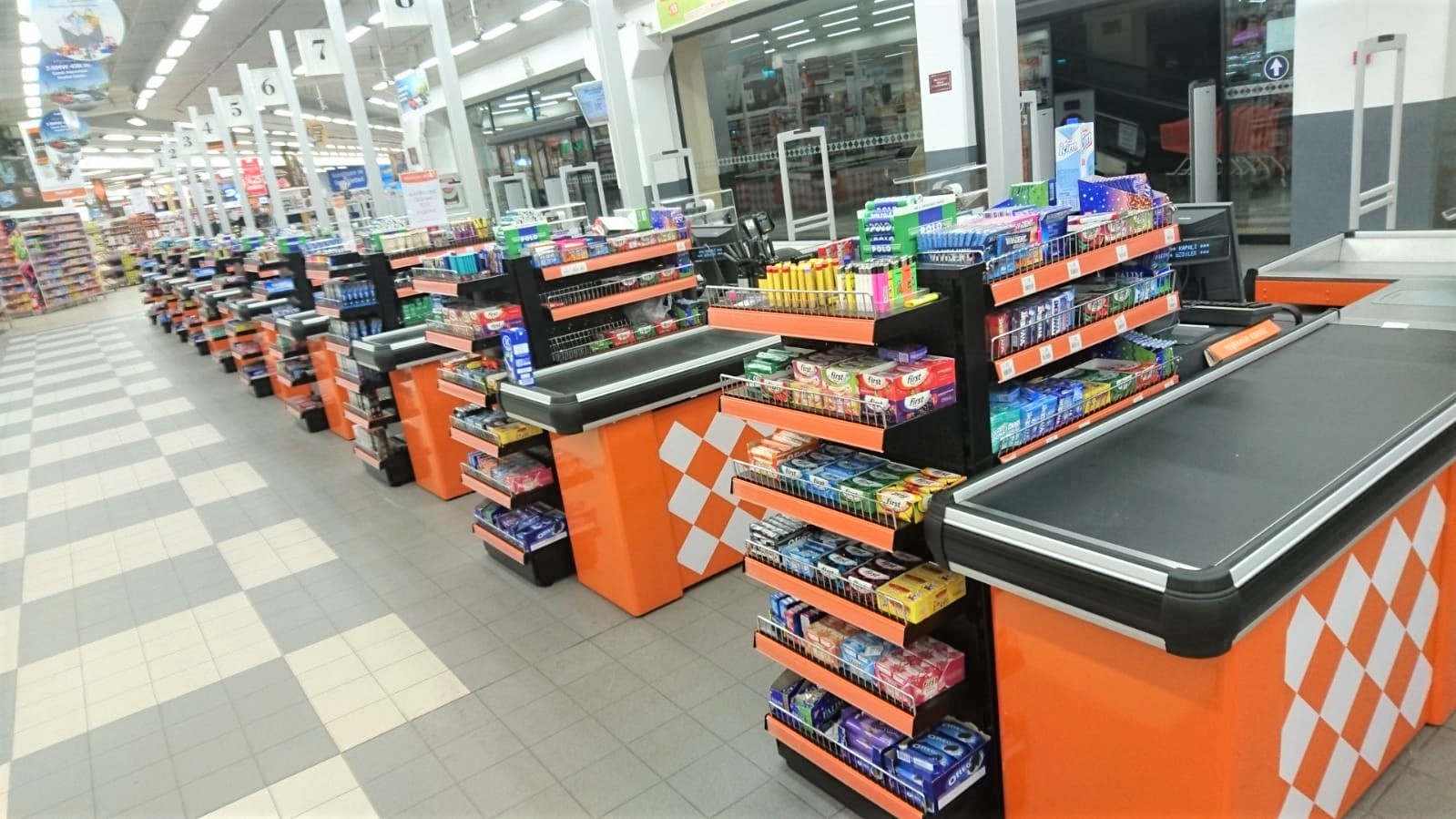 checkout counters